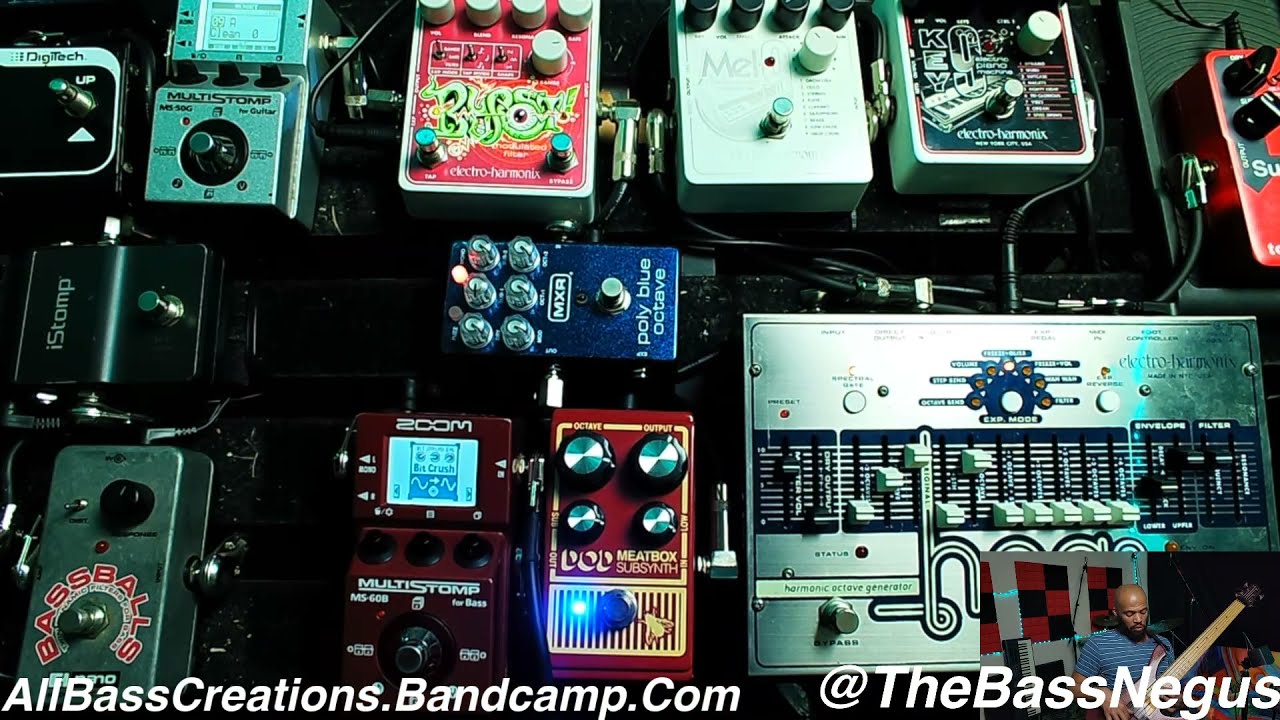 Subwoofer Killer!!! DOD Meatbox SubSynth Review/Tutorial By @thebassnegus #AllBassCreations