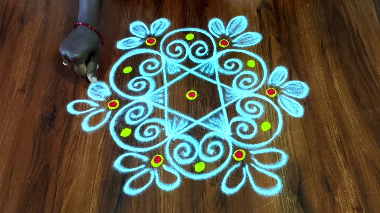 Friday rangoli design🌺 easy rangoli designs🌺 chukkala muggulu🌺simple rangoli 🌺 Rangavallikalu 