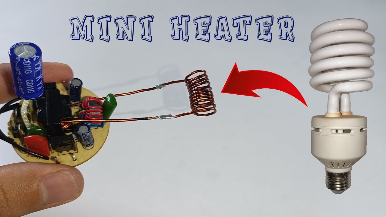 Do not throw away any more CFL bulbs : make a powerful induction heater with CFL bulb