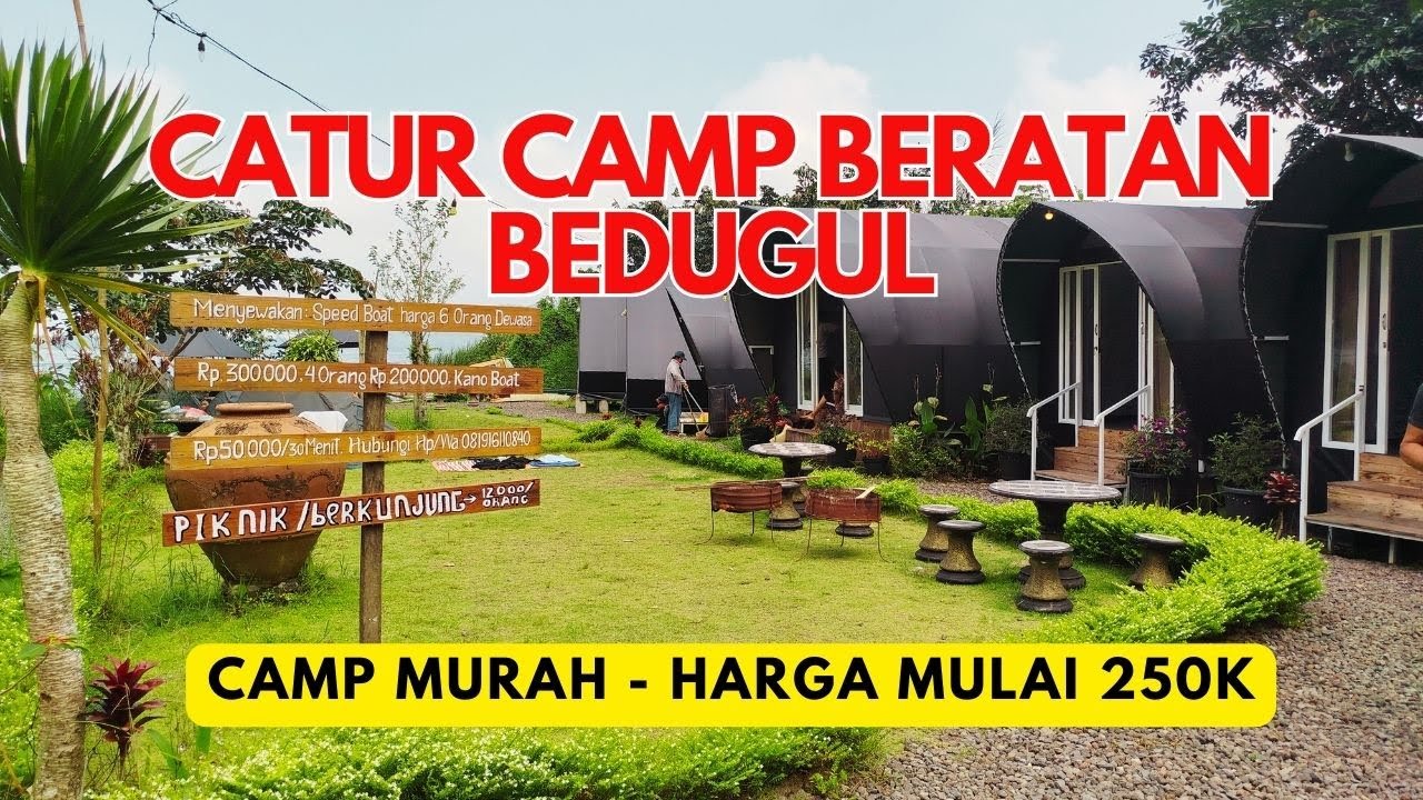 GLAMPING MURAH DI DANAU BERATAN BEDUGUL || CATUR CAMP BERATAN.