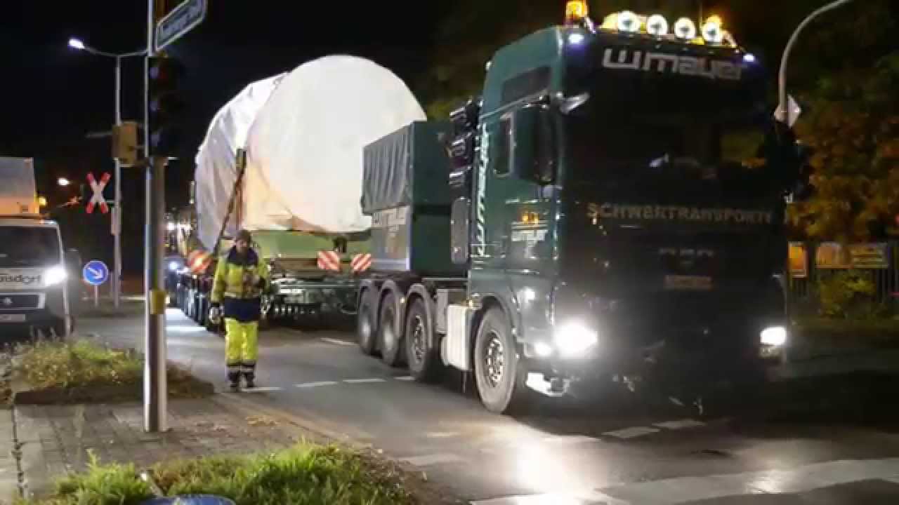 Alstom Turbinentransport Mannheim 25.10.2015