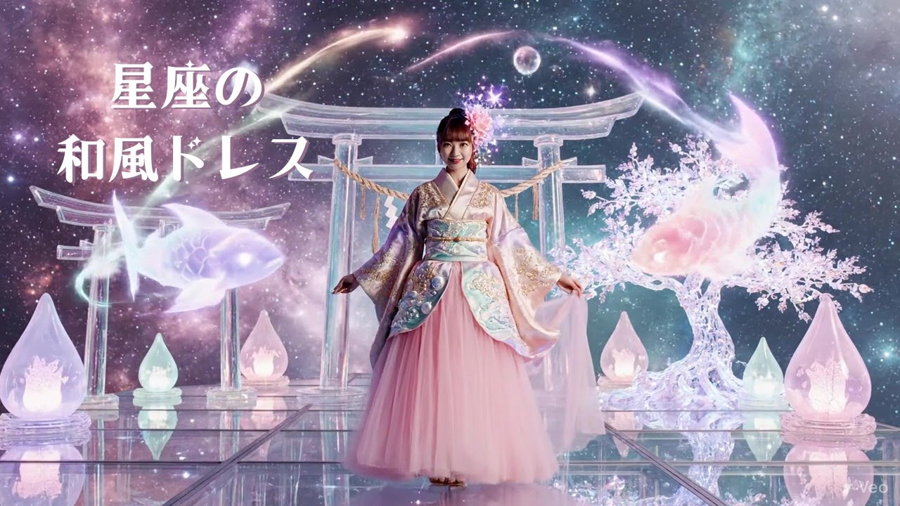 【フルVer.】⭐12星座の和風ドレス💫あなたはどれが好き？ ⭐Japanese-Style Dresses of the 12 Zodiac Signs💫 
