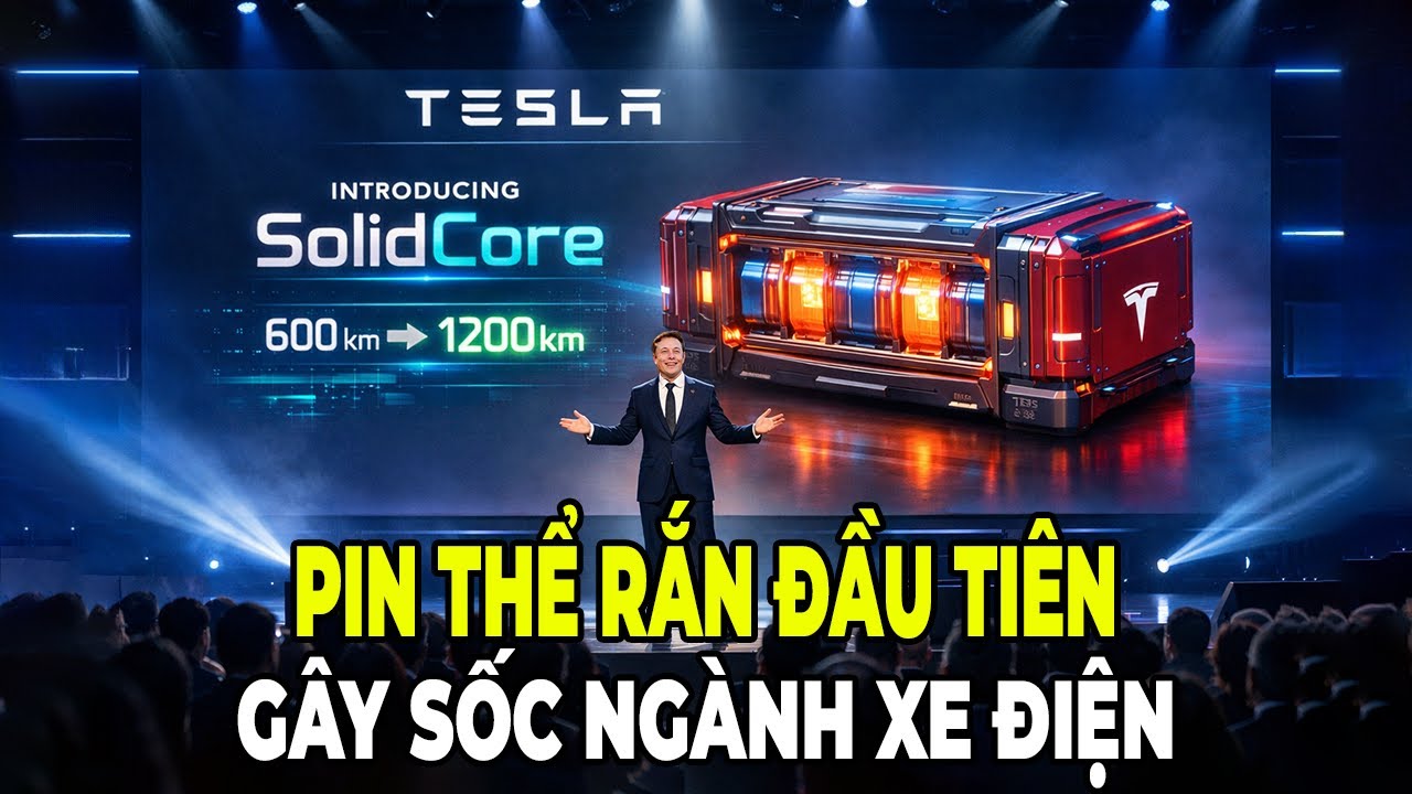 1.200 Km Một Lần Sạc: Pin Thể Rắn Đầu Tiên Của Tesla Gây Sốc Ngành Xe Điện Trung Quốc!