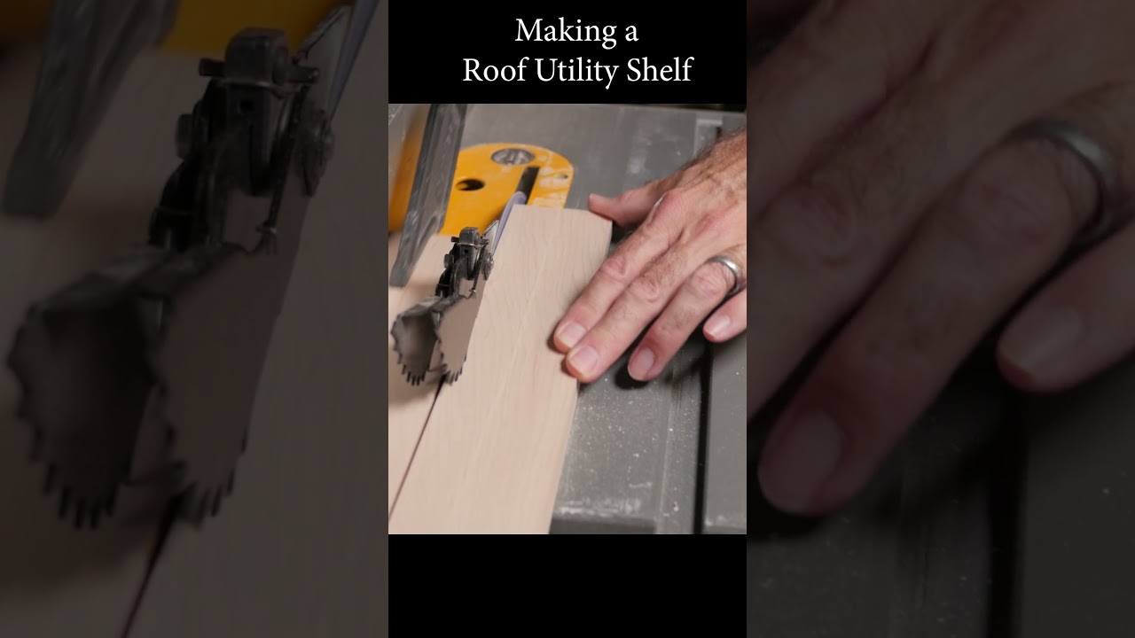 DIY Roof Utility Shelf 