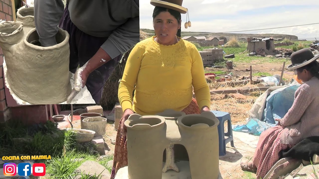 HACIENDO FOGÓN DE ARCILLA EN EL CAMPO - Cocina Con Mamila -