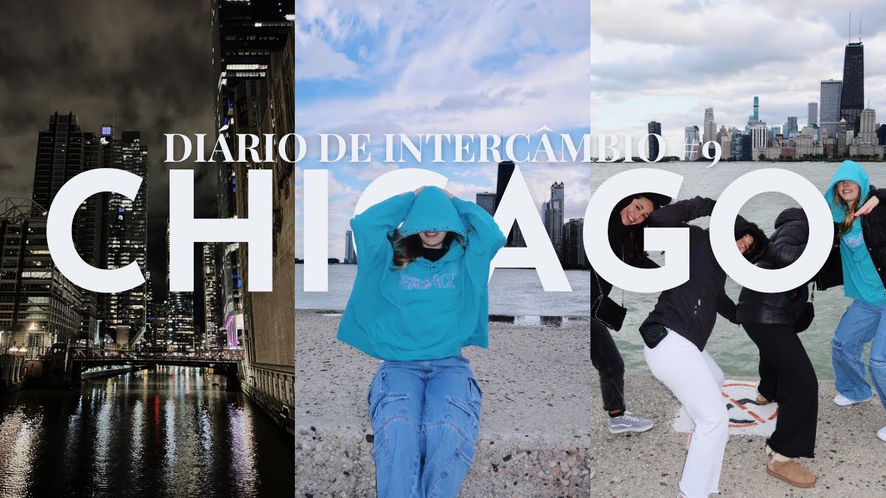 VLOG DE UM DIA EM CHICAGO | diário de intercâmbio nos EUA🇺🇸