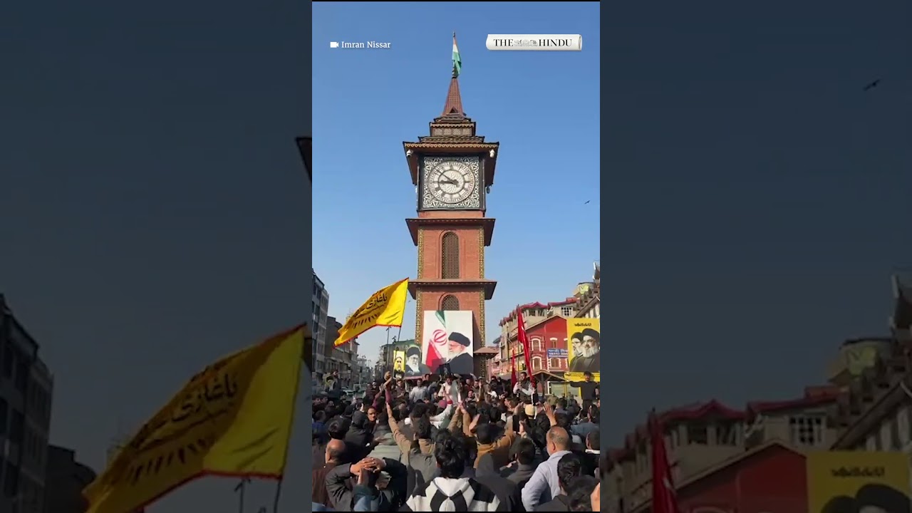 Shia Muslims in Kashmir stage protest over the killing of Khamenei