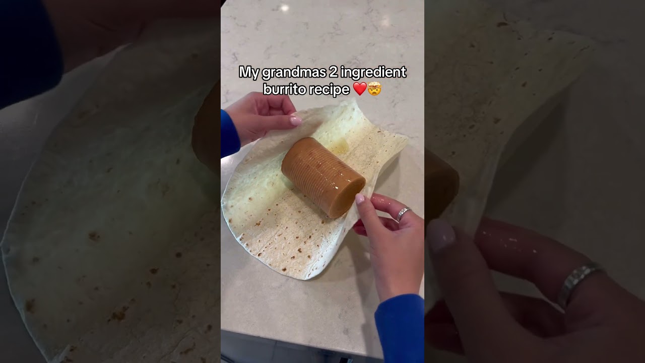 2 ingredient burrito recipe 🤯👀