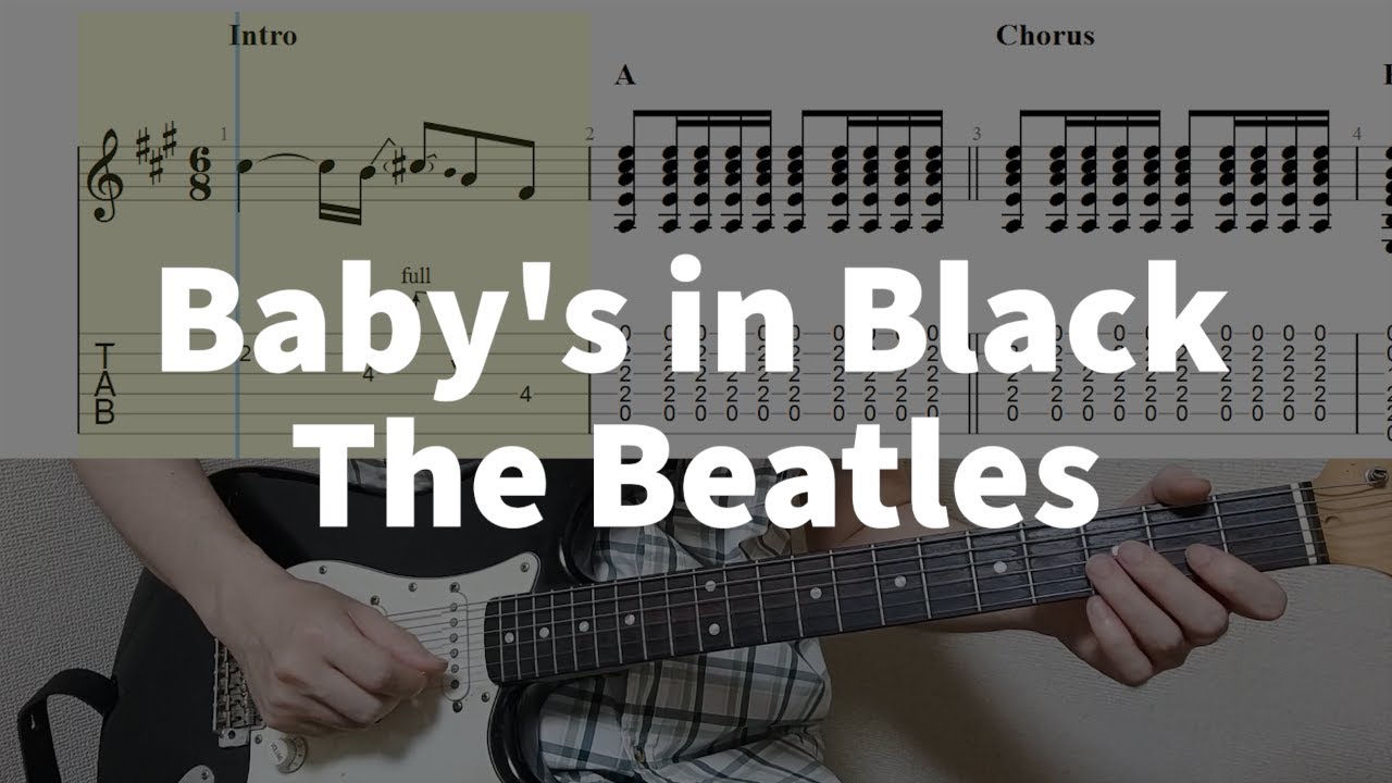 Baby's in Black - The Beatles | guitar tab easy