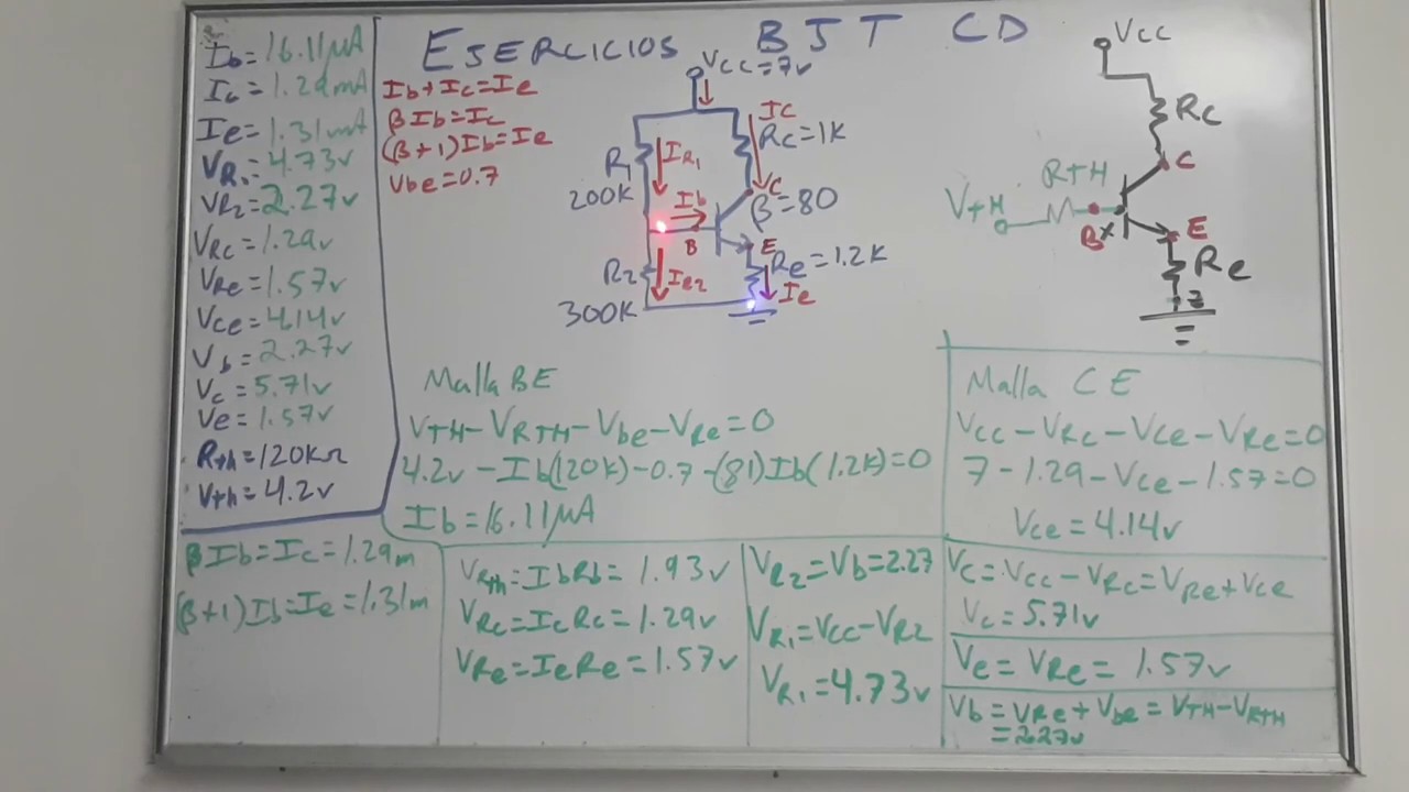 Ejercicios Transistor BJT en CD 6/6