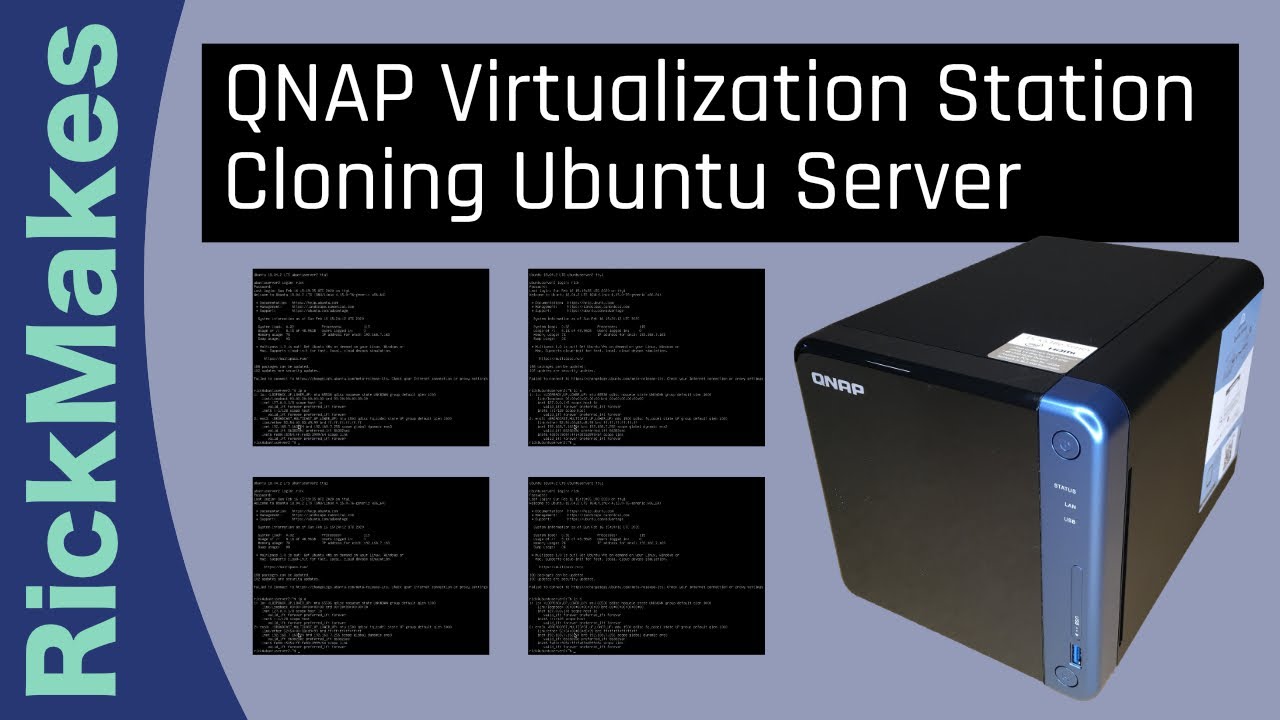 QNAP Virtualization Station Cloning Ubuntu Server