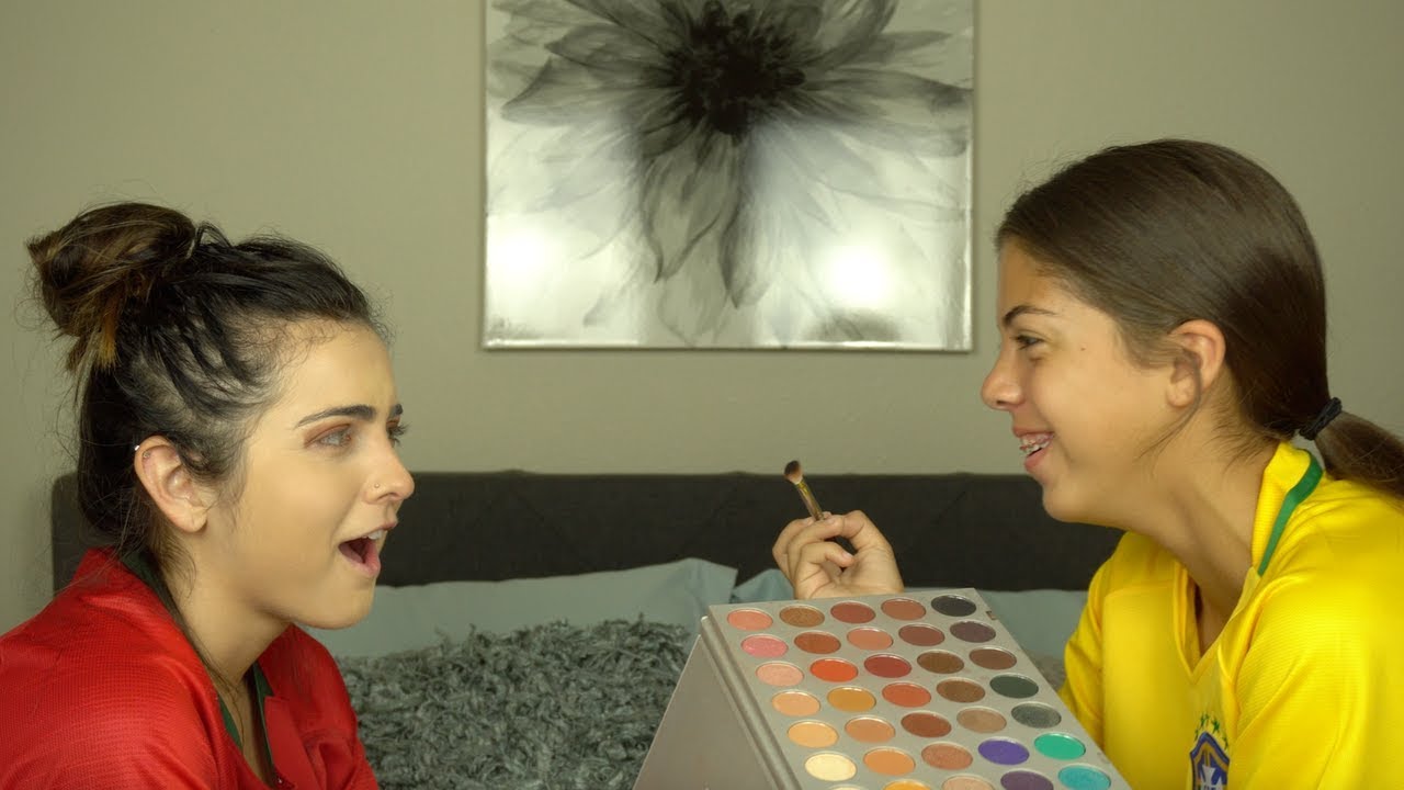 My 13 year old Cousin Does My Makeup | OMG