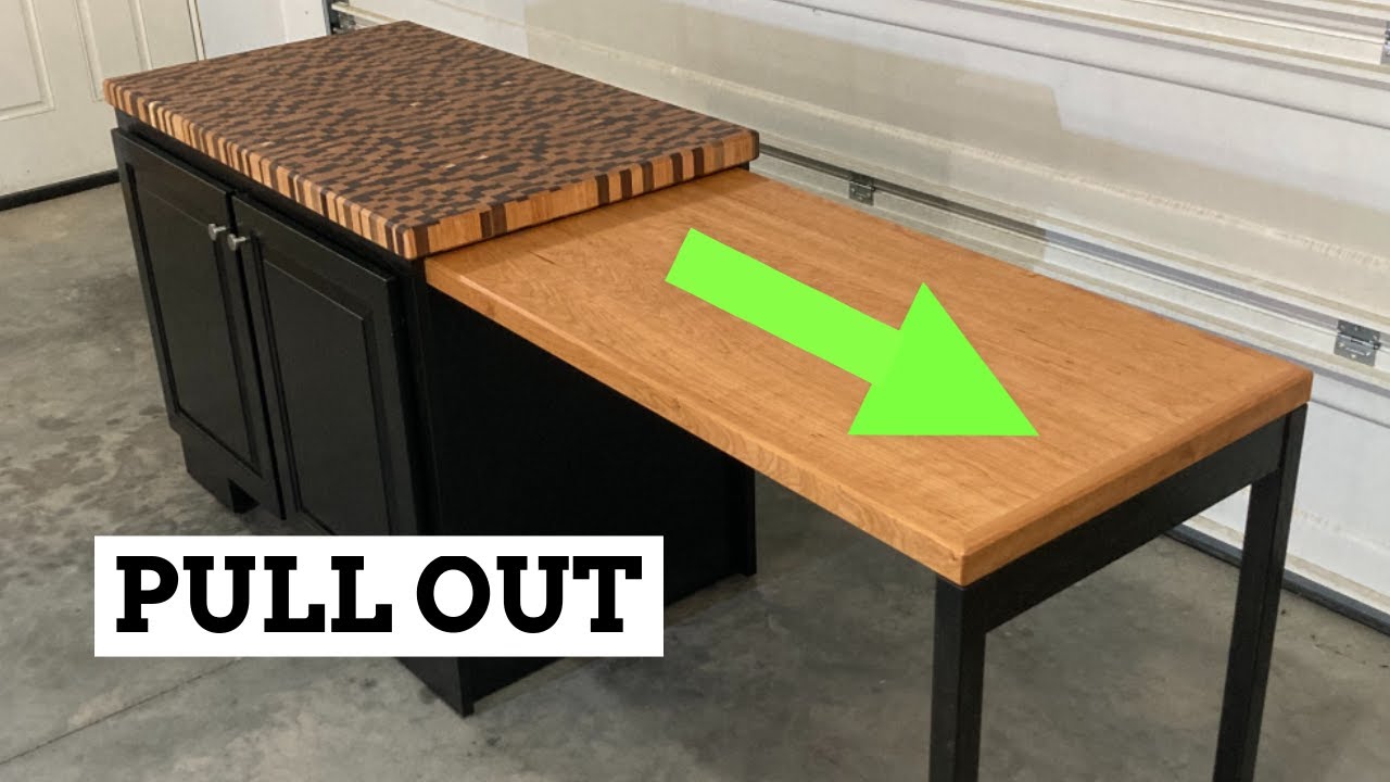Extending Table in Kitchen Island