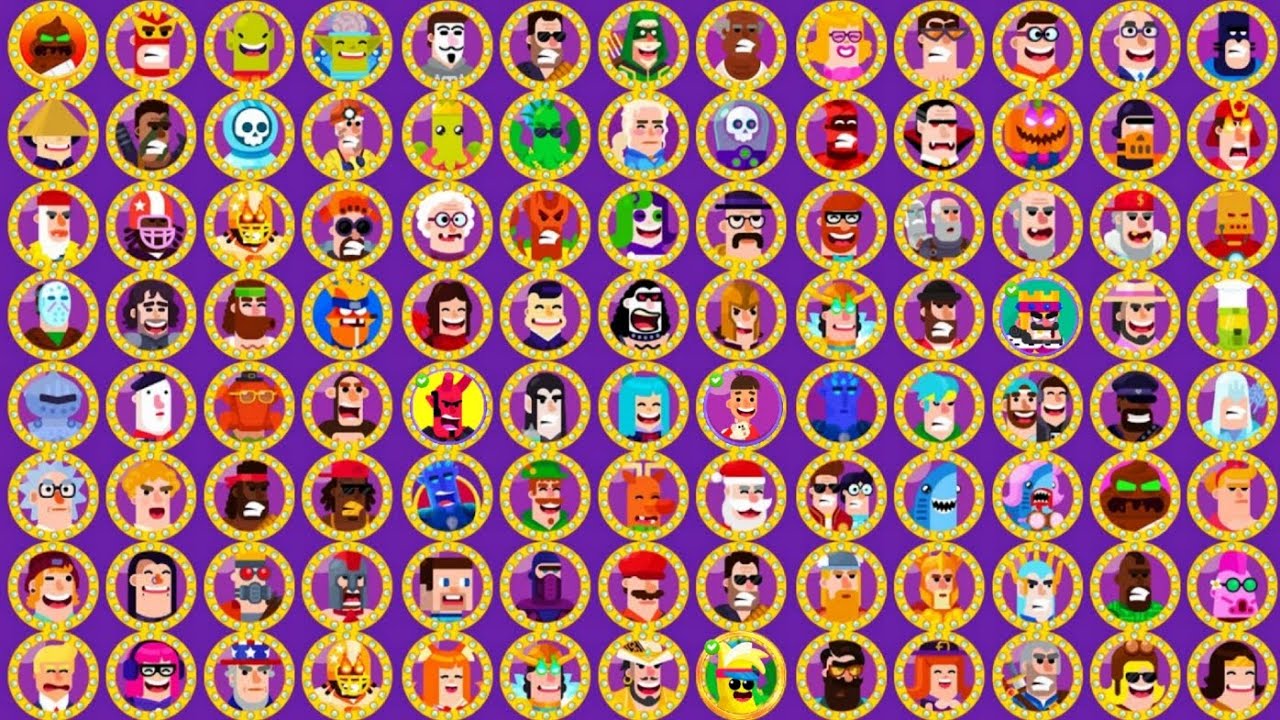 Bowmasters All Characters Animations | All 78 Characters and 3 New Characters