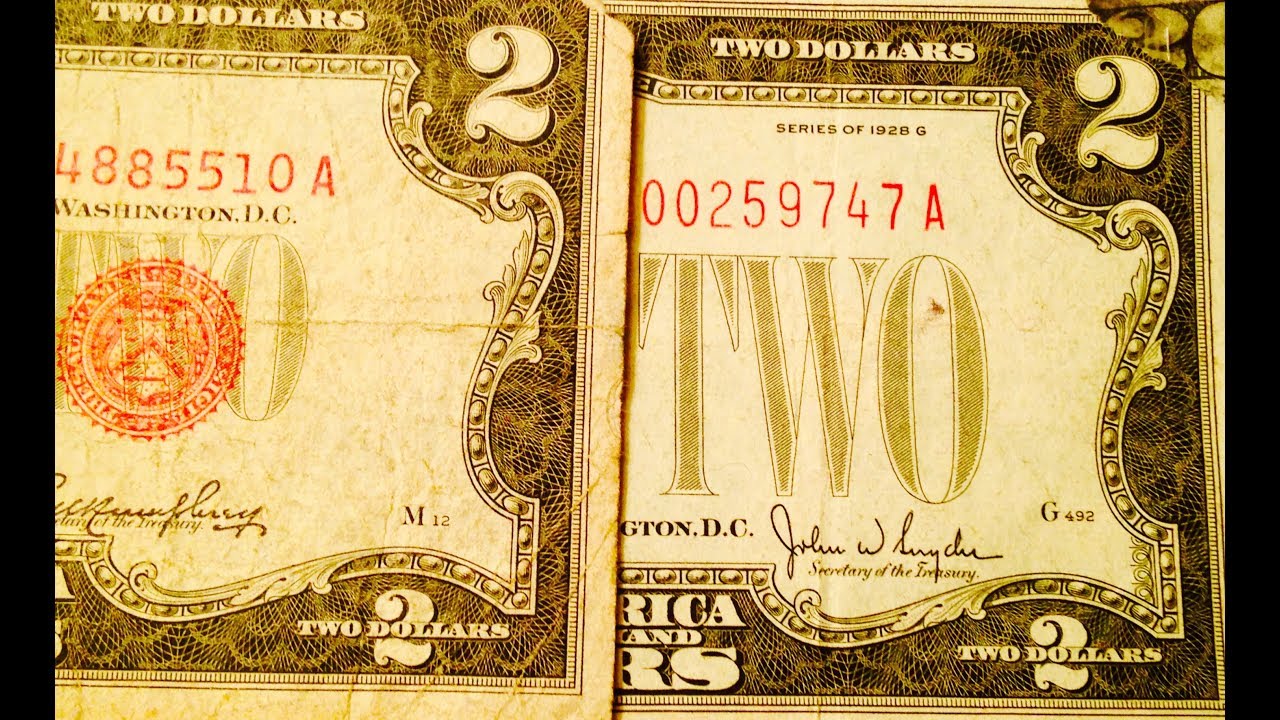 Two Dollar Bills Worth Money? Look For Red Seal 1928 Series E Star Note