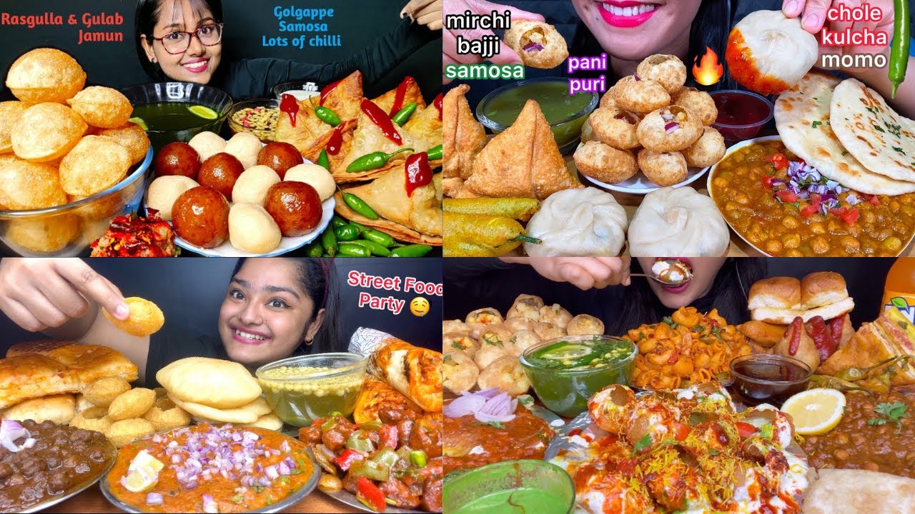 PANIPURI😋CHICKEN SHAWARMA 🌯 CHOLE BHARTURE, CHICKEN BURGER🍔