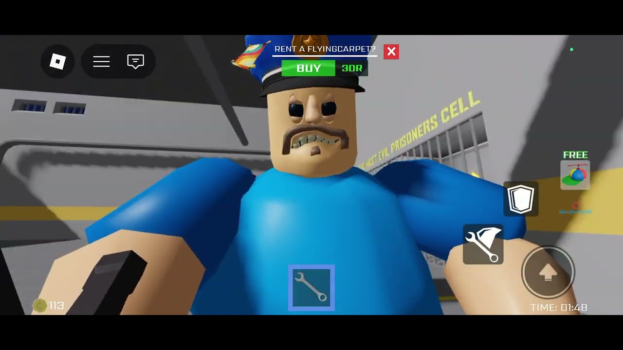 Roblox obey prison run I escape The prison#roblox#obby prison run of run#The Night Gamerz