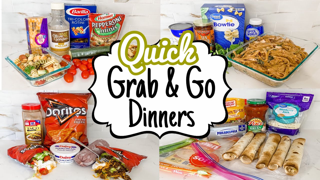5 Grab & GO Dinners | Super EASY Weeknight Meals | Julia Pacheco