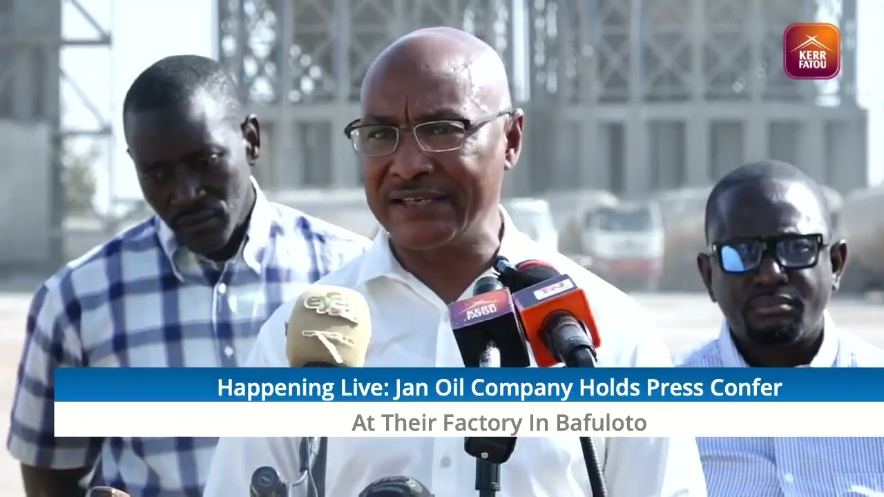 Jah Oil Company Holds Press Conference At Their Factory In Bafuloto