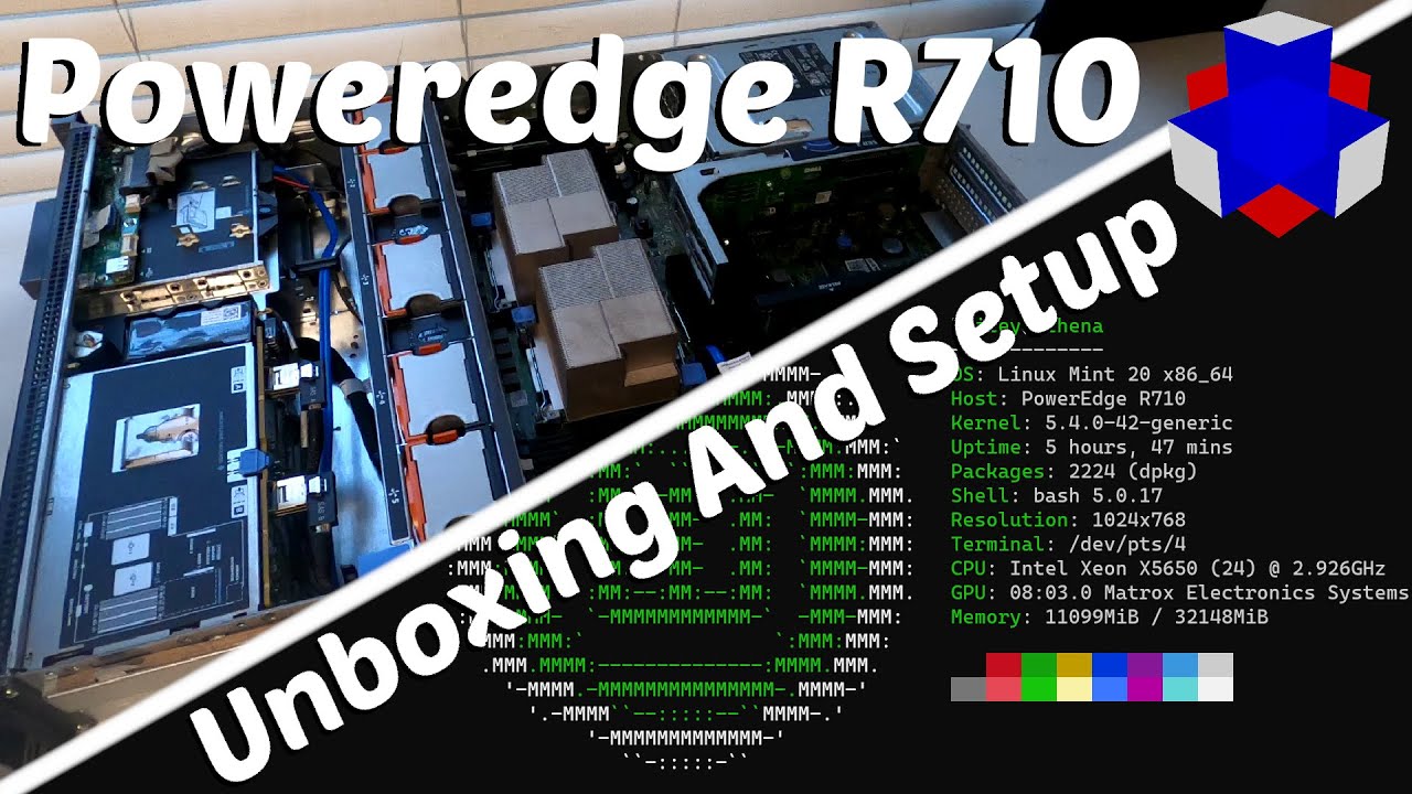 Dell Poweredge 710 Server Unboxing and Setup