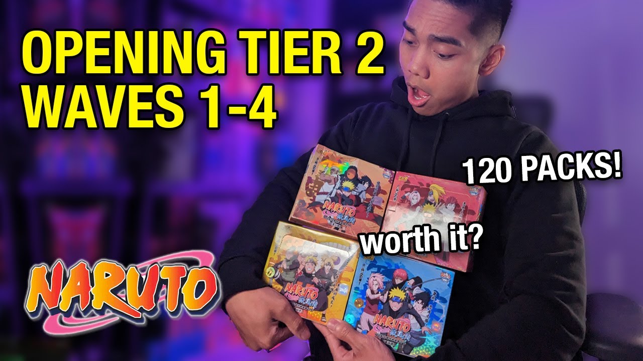 Opening Tier 2 Booster Boxes Naruto Kayou Cards Wave 1-4