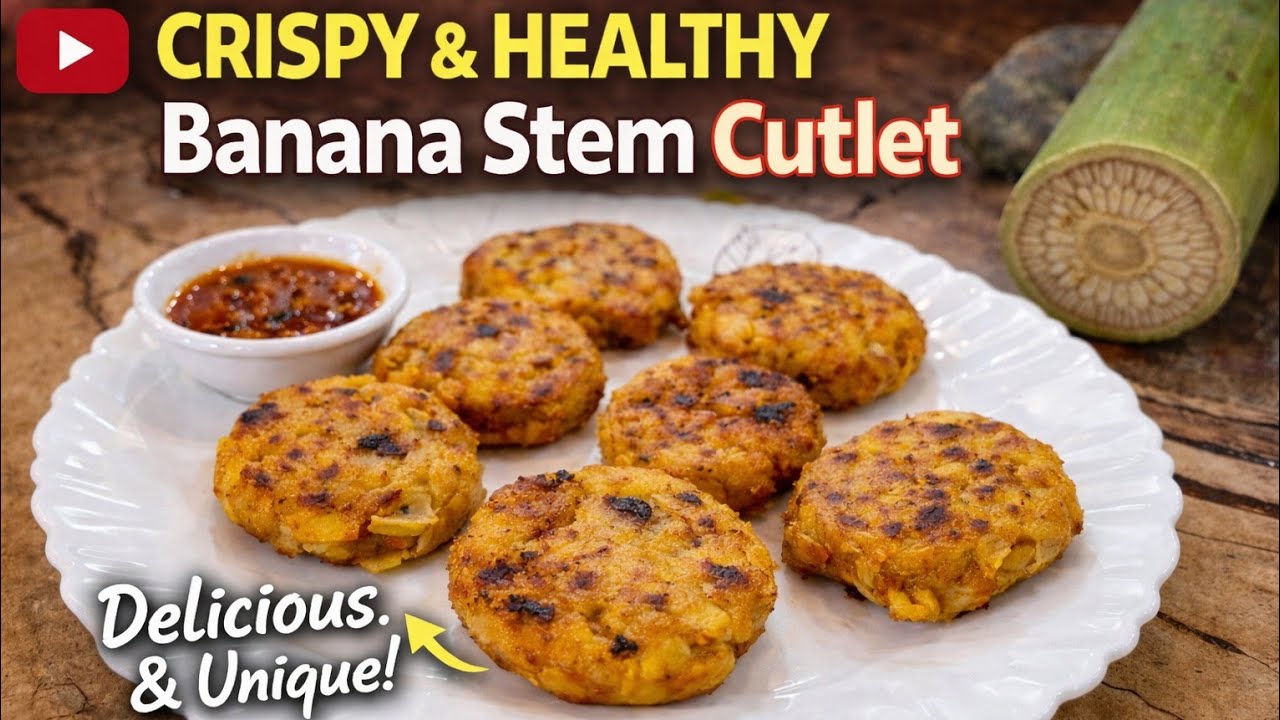 Healthy & Crunchy Banana Stem Cutlet | Easy Evening Snack @AnuKiRasoii2025 