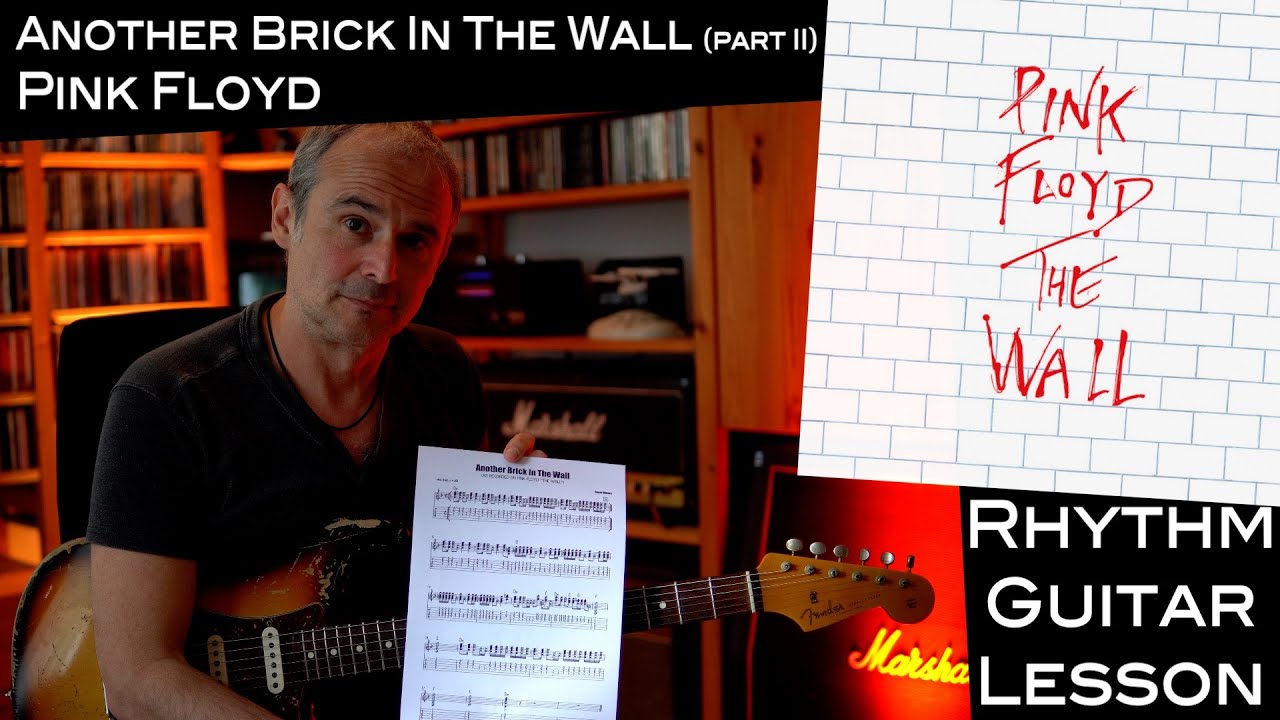 Another Brick In The Wall, Pt. 2 (Pink Floyd) - Rhythm Guitar - Lesson / Tutorial