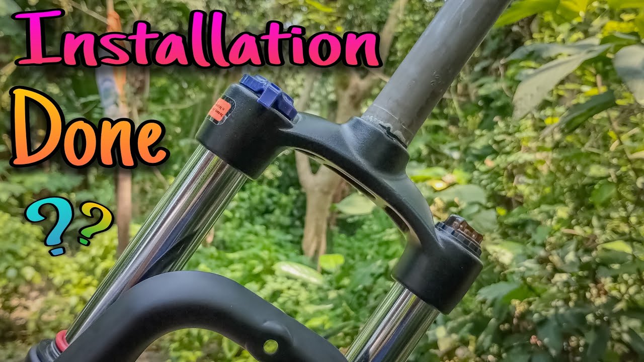 Lockout Suspension Fork Installation Process | How To Install 29' inch Fork On 27.5 Bike 