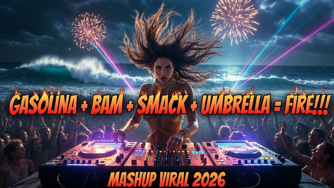 Gasolina x Jamaican Bam x Smack That x Umbrella 🔥 Beach regaeton Party Mashup 2026 | Full Bass Viral