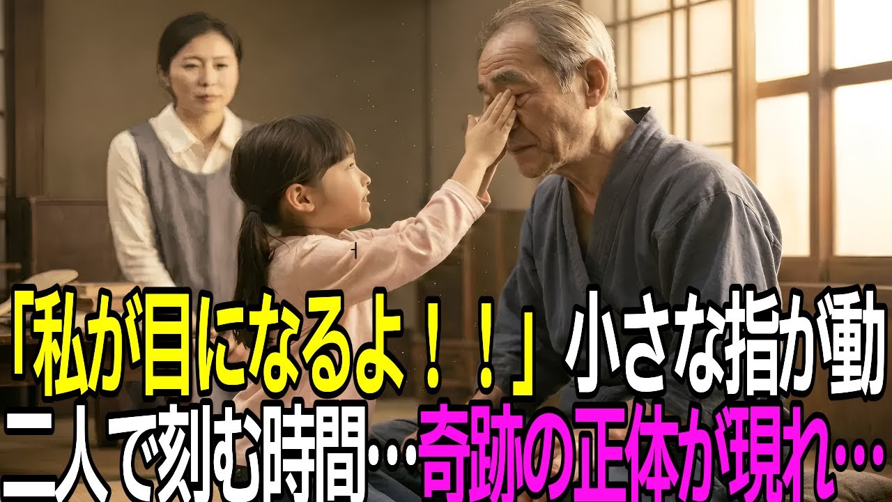 「おじいさん、私だけを信じて！」目が見えない天才老人と幼い少女の友情。涙が止まらない感動の奇跡が現れた。実はその正体は…