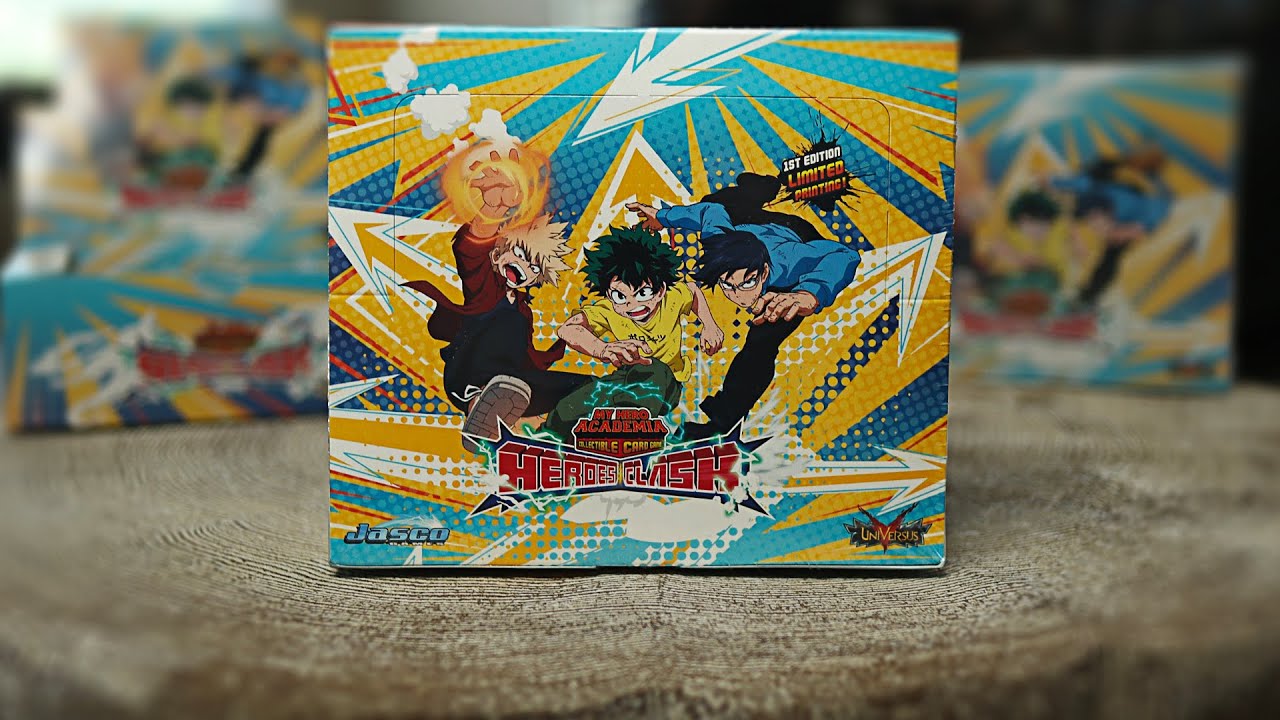 JASCO's GAME CHANGING SET IS HERE! | My Hero Academia Card Game Heroes Clash Box Opening + Giveaway