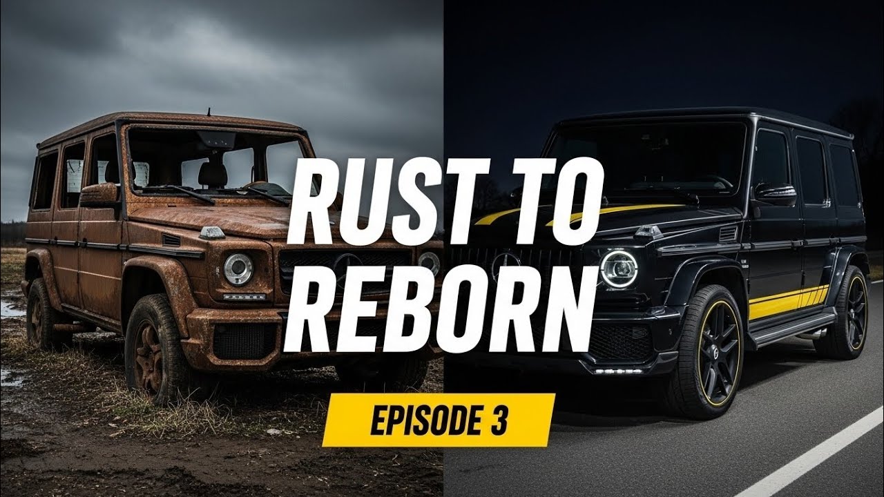 From Total Rust to Reborn | Black & Yellow G-Wagon Full Restoration (Cinematic Ending)