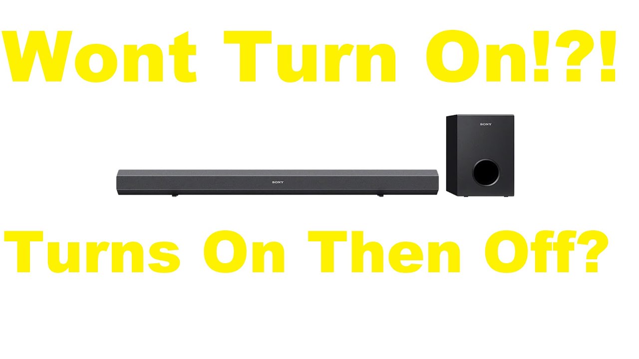 Sony SA-CT60 repair. Won't turn on, or turn on then off.