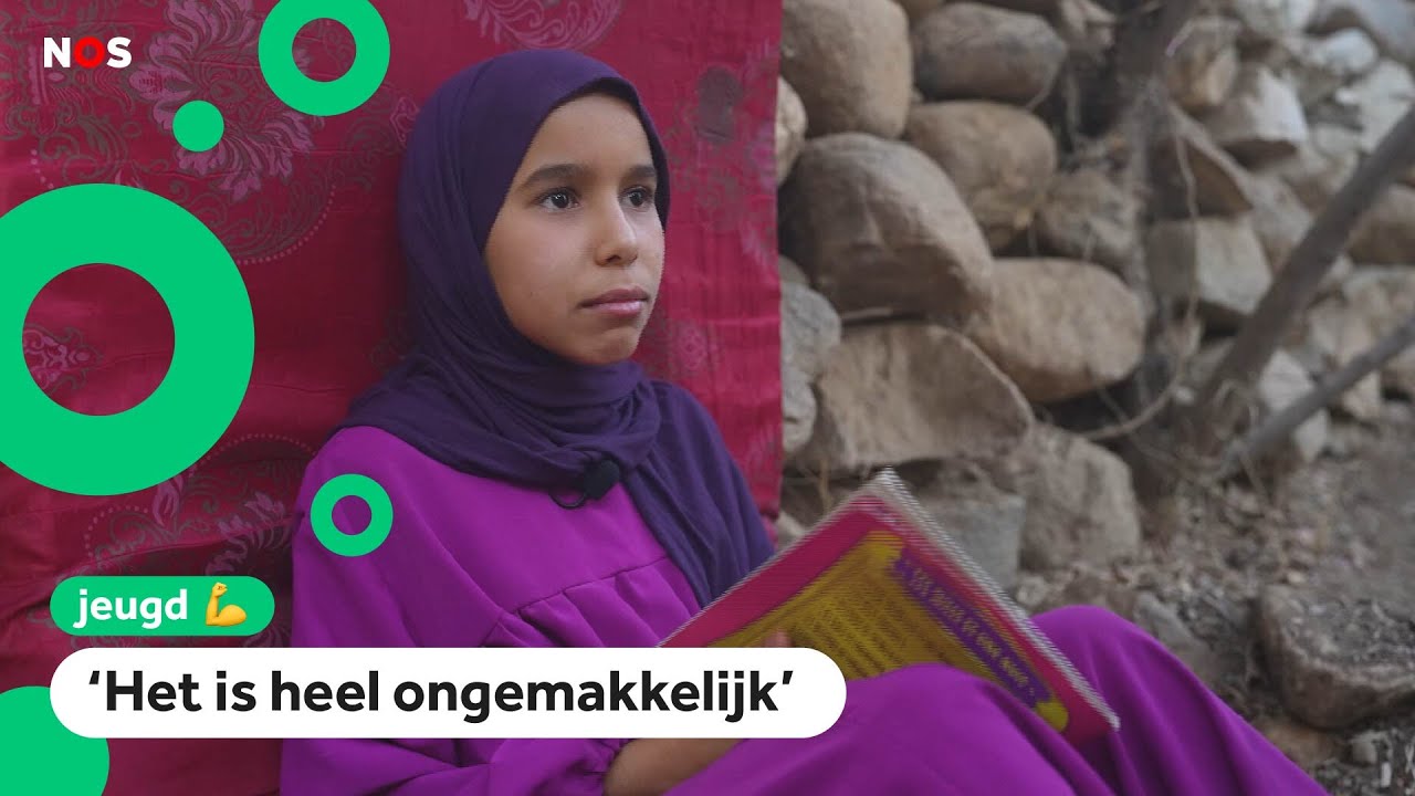 Salma woont jaar na aardbeving nog steeds in een tent