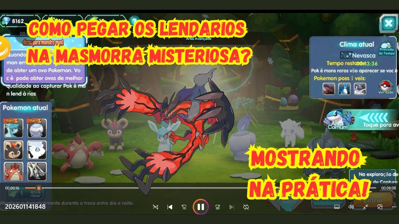 Como Pegar POKÉMON LENDÁRIO na Masmorra Misteriosa! Pocket Contest