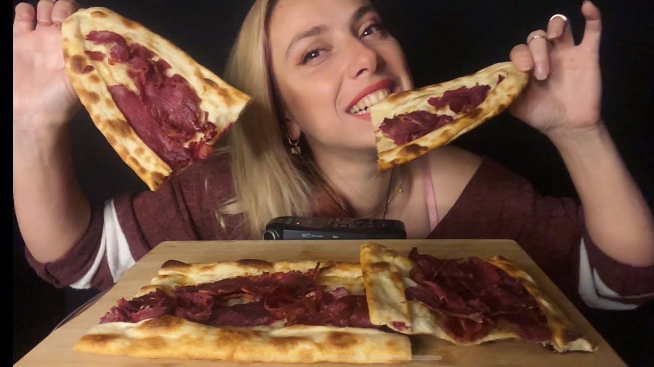ASMR TÜRKÇE | PASTIRMALI PİDE MUKBANG | SON SEVGİLİM ARADI 🤦‍♀️ SEVGİLİM GAYMİŞ BENİ KANDIRDI😳