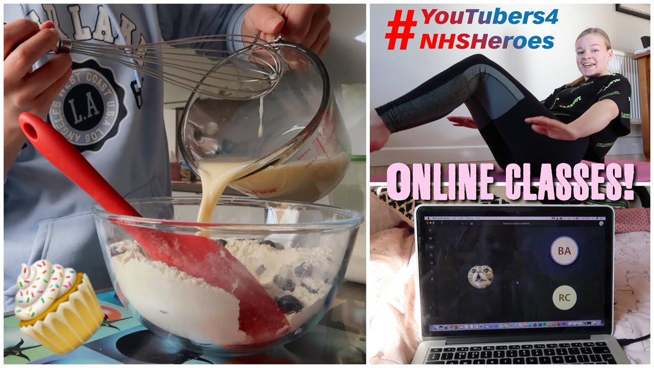 WORKOUTS, BAKING + ONLINE LESSONS//VLOG~lush leah