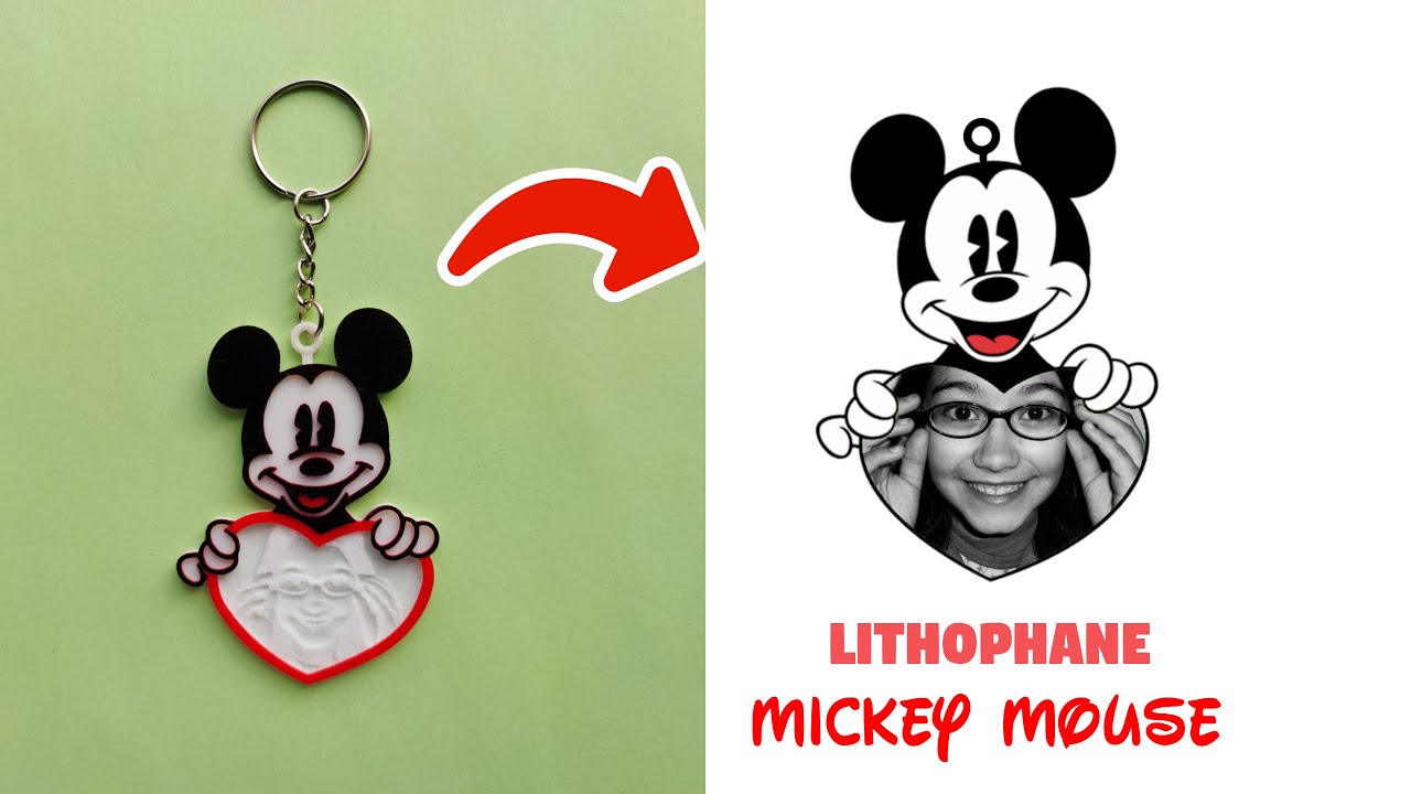 Tutorial Mickey Mouse con imagen de litofania