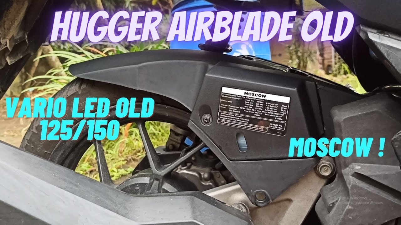 PASANG HUGGER AIRBLADE OLD DI VARIO LED OLD | MODIF VARIO #1