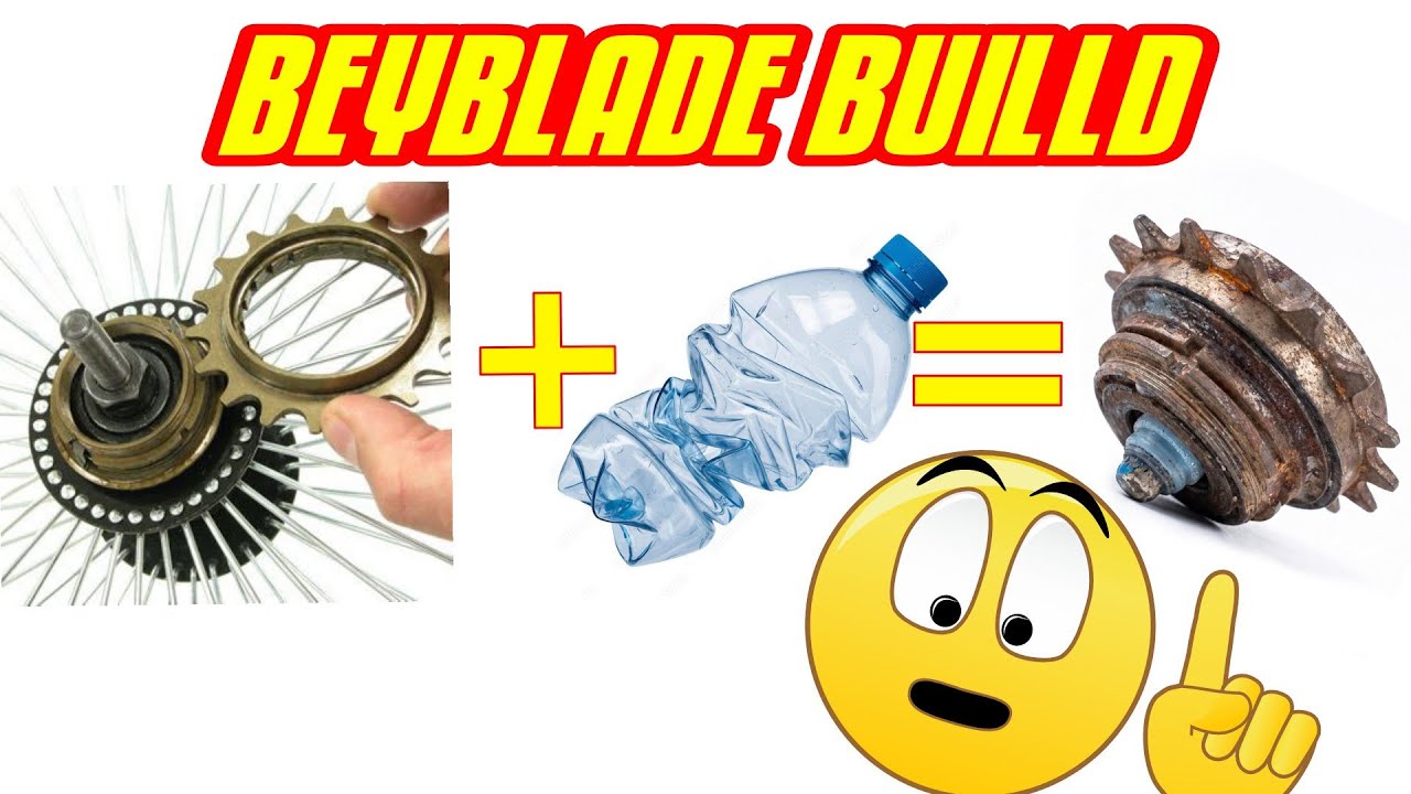 Recycled Beyblade ⚙️ Made from Bicycle Gear & Bottle Cap