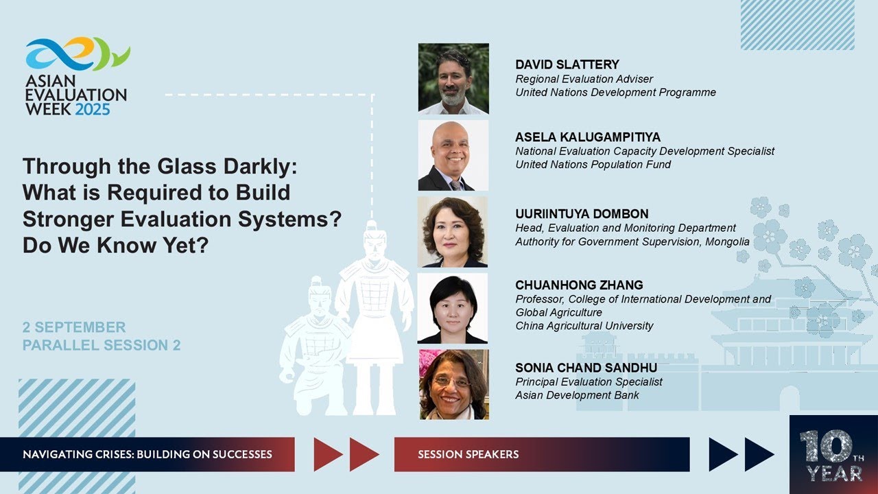 Parallel Session 2: Through the glass darkly: What is required to build stronger evaluation systems?