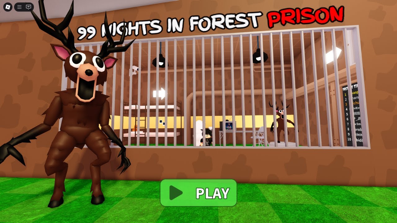 🦌99 NIGHTS IN FOREST PRISON RUN!