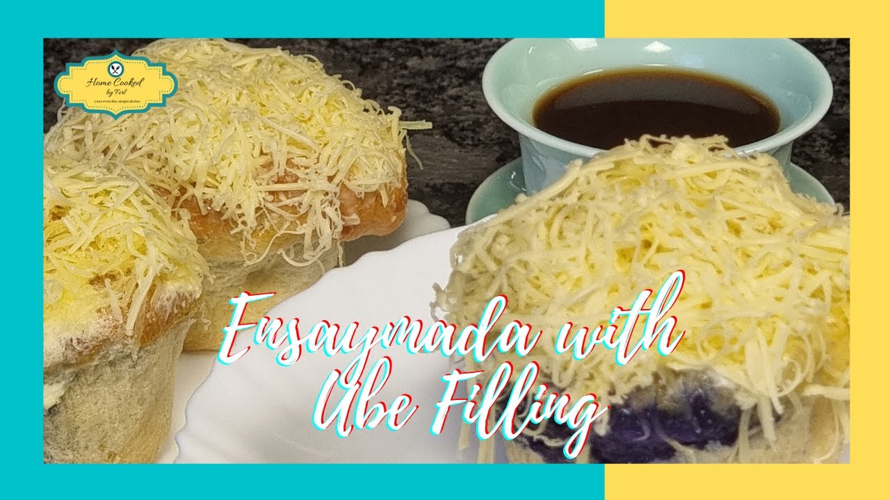 SOFT AND FLUFFY ENSAYMADA WITH UBE FILLING | UBE ENSAYMADA | HOME COOKED