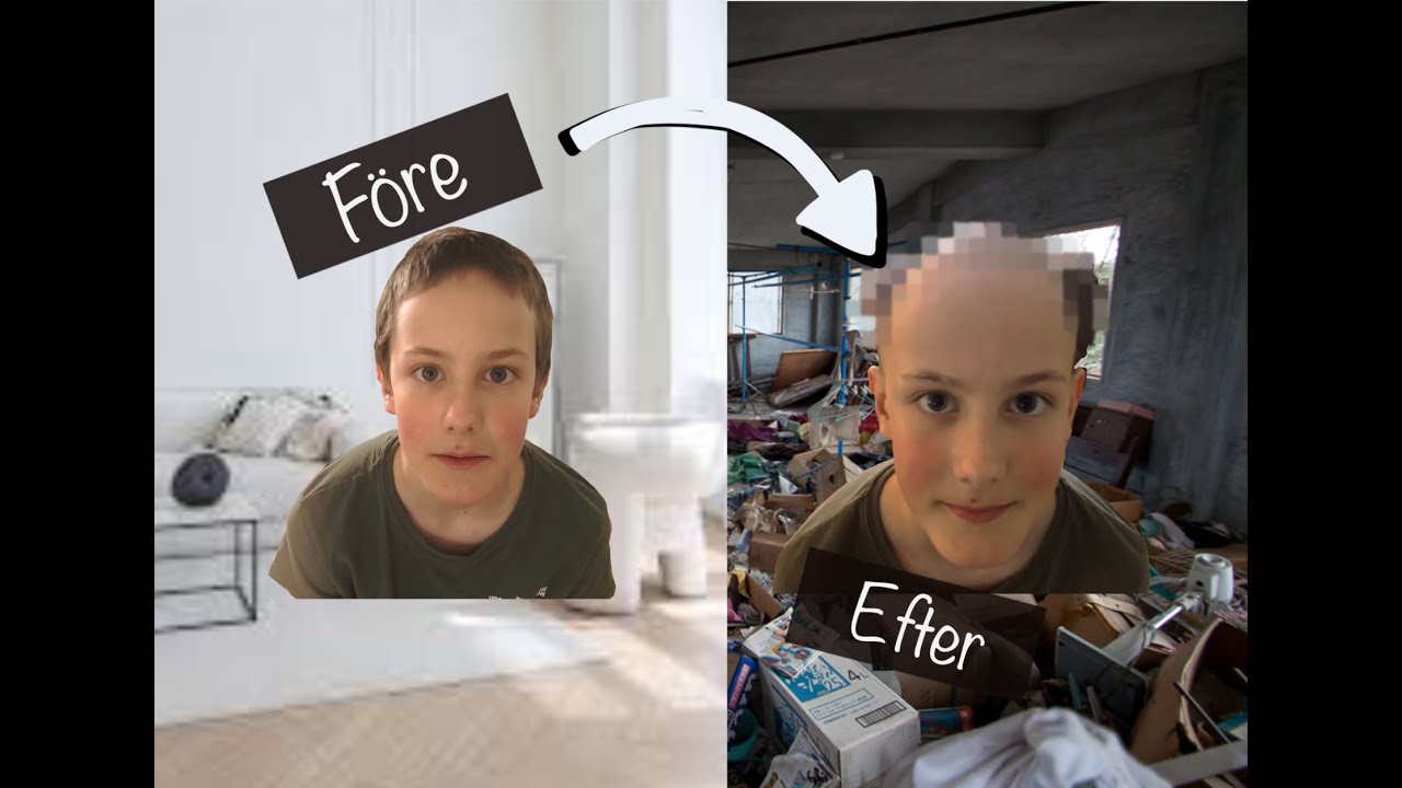 klippte min kompis hår (inte förväntat)🤣