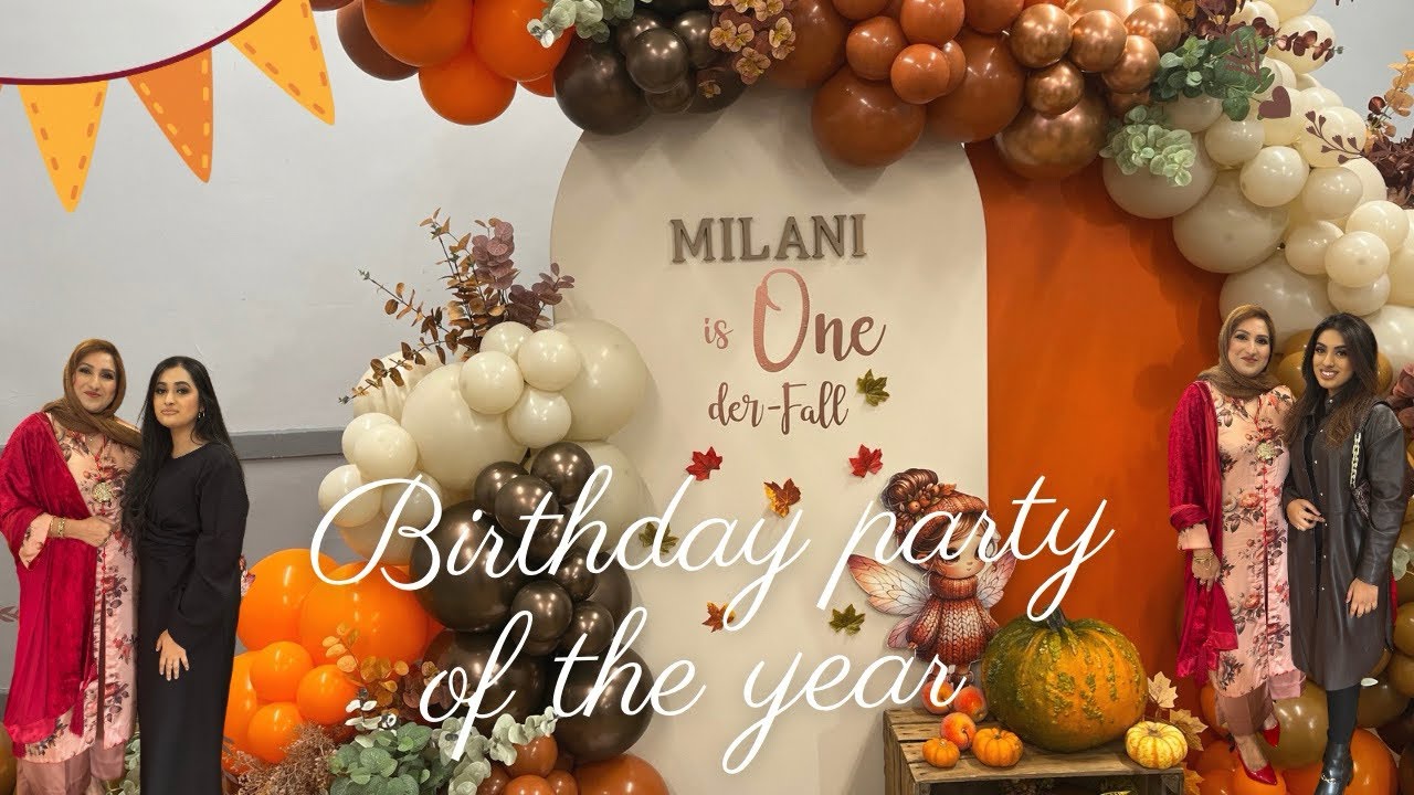 BIRTHDAY PARTY OF THE YEAR | BIRTHDAY PARTY| AUTUMN | BIRTHDAY PARTY 🍁🎀🎉
