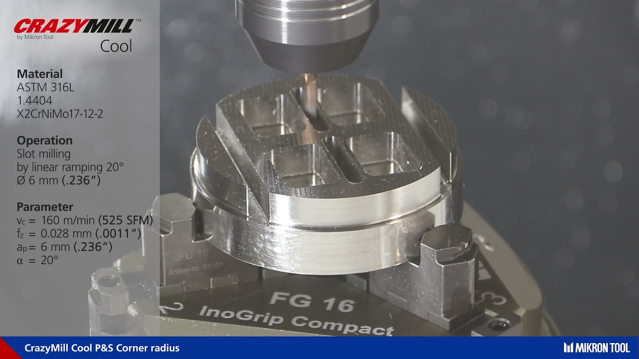 MIKRON TOOL - CrazyMill Cool P&S Corner radius - Training