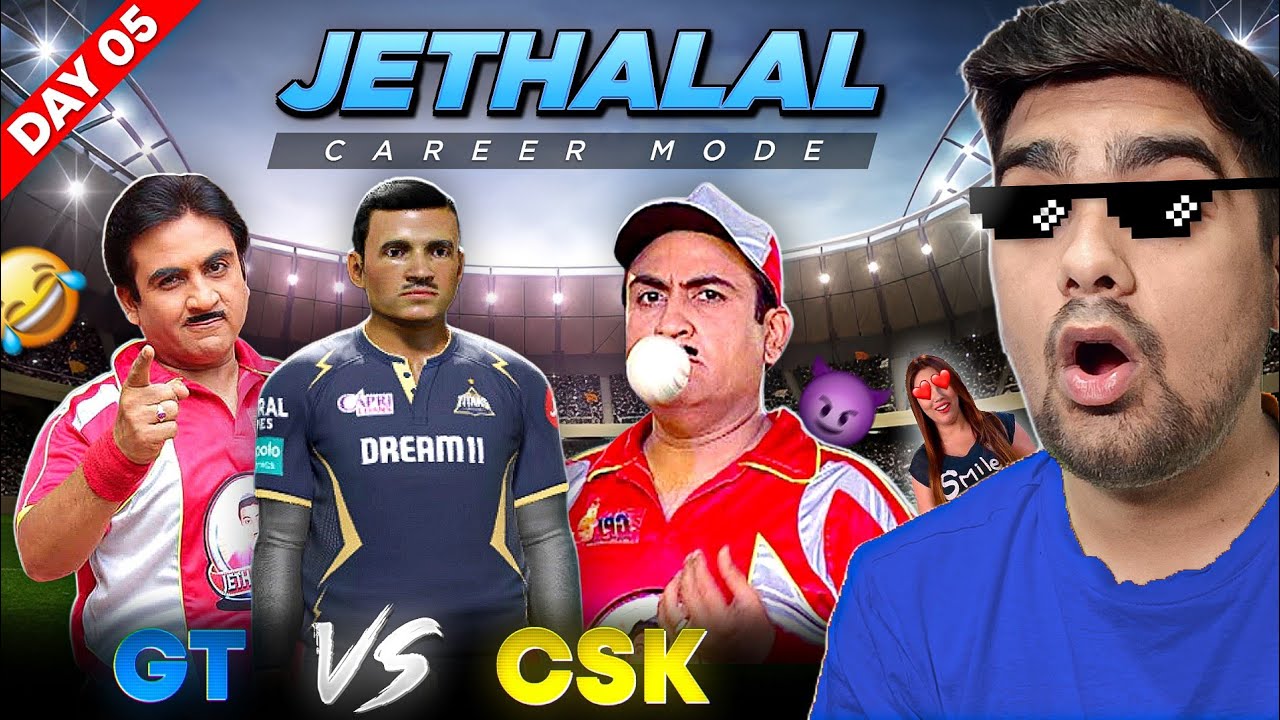 *JETHALAL GADA* CAREER MODE Cricket 24 | 30 DAYS 30 CAREER MODES
