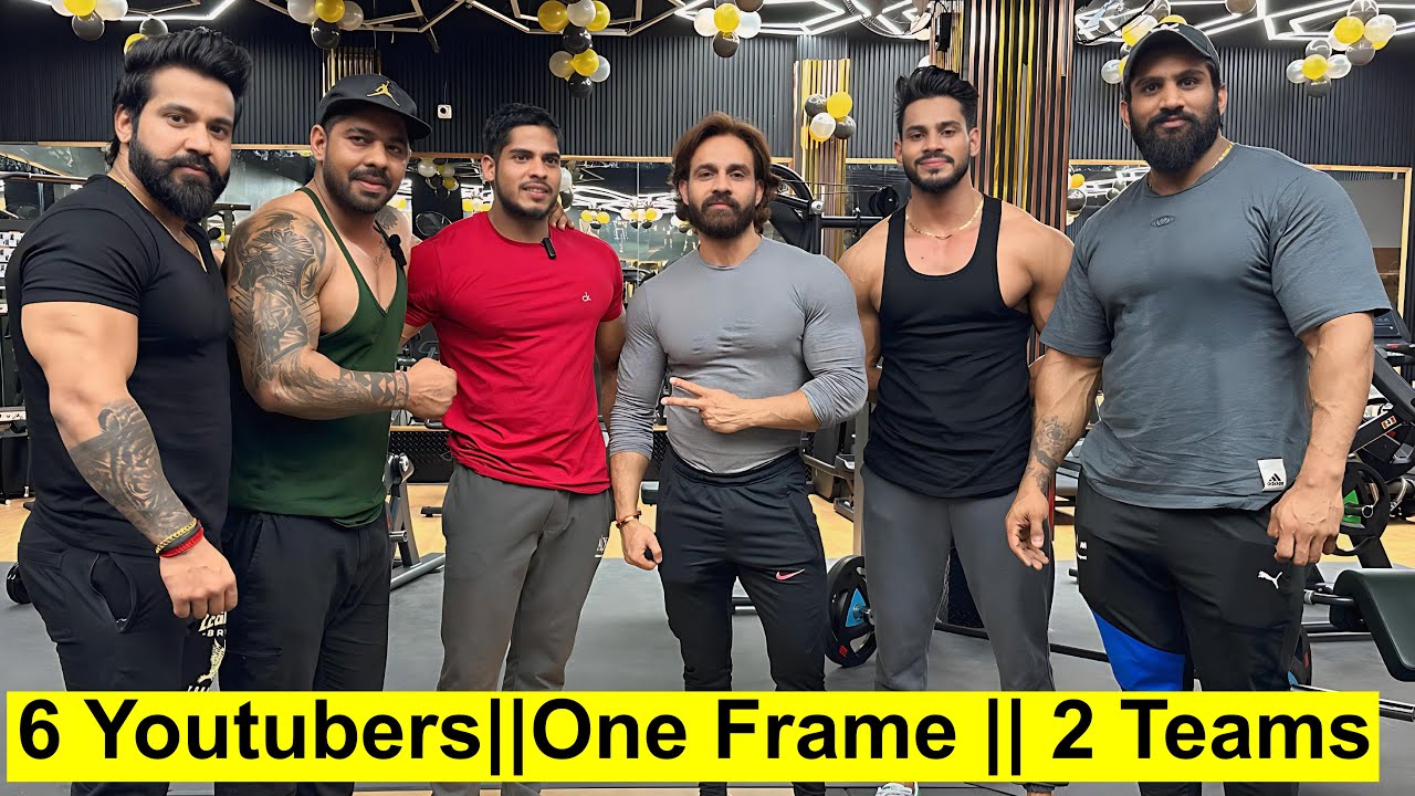 Gym Ya Comedy Class|| Aaj Itne Sare Youtubers Ek Sath|| Back Workout With 