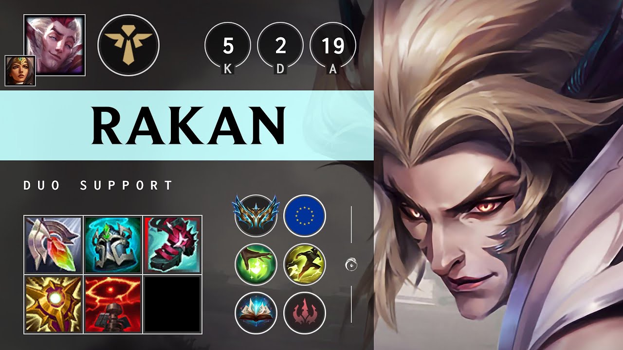 Rakan Support vs Zac - EUW Challenger Patch 25.19