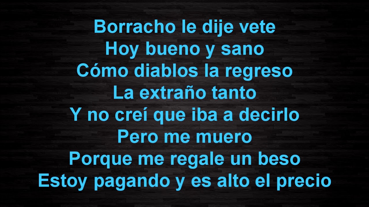 Alfredo Olivas - Antecedentes de culpa (LETRA)